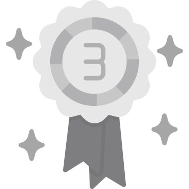 Madalya düz vektör simgesi