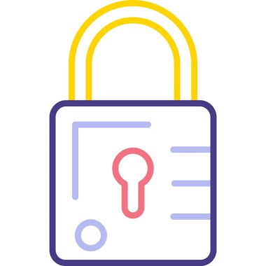 Kilit anahtarı. Basit resimleme