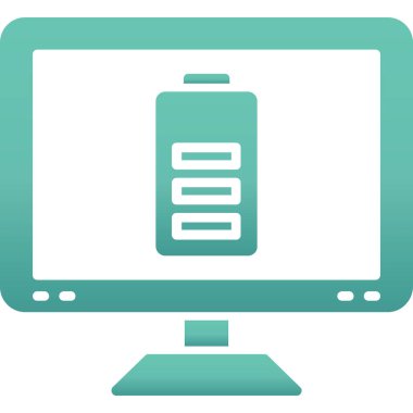 Laptop Vektör Simge Tasarımı