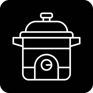 yemek ikonu, vektör illüstrasyonu