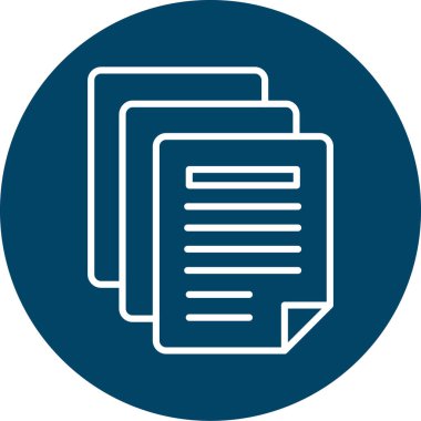 Belge. Web simgesi basit illüstrasyon