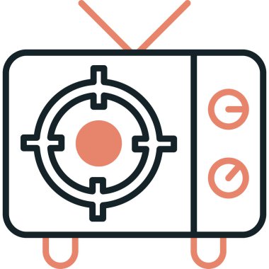 video simgesi, vektör illüstrasyonu