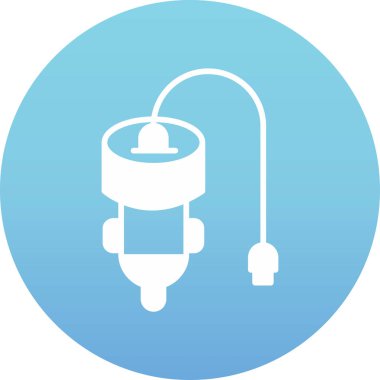 Ampul simgesi. vektör illüstrasyonu