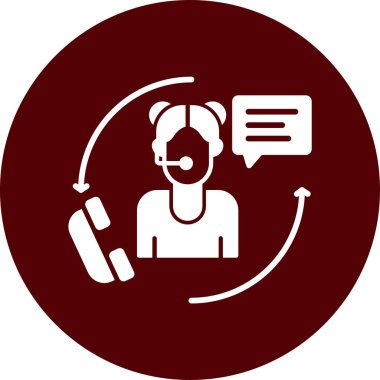 Müşteri Servisi simgesini. Vektör çizim