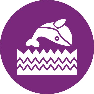 Benzersiz Balık Vektörü Kabartma Simgesi