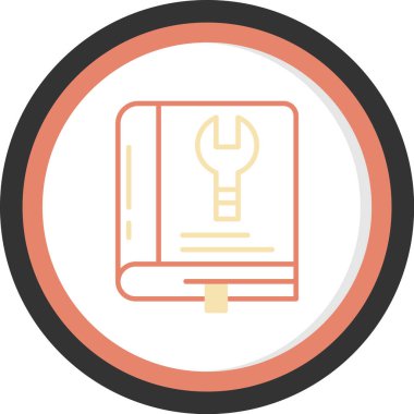 Bir elektrik simgesinin vektör illüstrasyonu