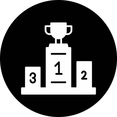 Kazandım. Web simgesi basit illüstrasyon