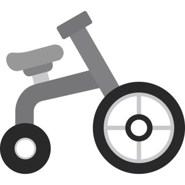 Motorsiklet scooter simgesini doldurulmuş taslak biçiminde tekmele