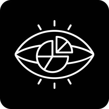 Göz simgesi vektör illüstrasyonu