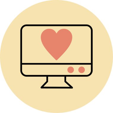 bilgisayar izleyici vektör simgesi