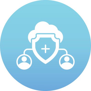 Kalkanın bir simgesinin vektör çizimi