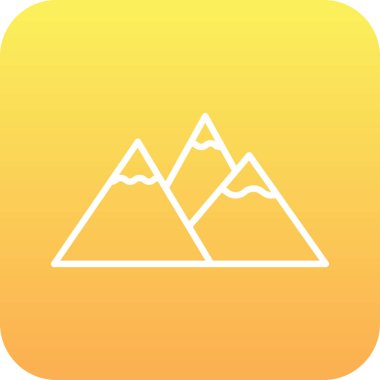 vektör dağ simgesi illüstrasyonu