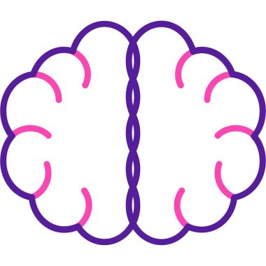 İnsan beyni vektör çizimi tasarımı