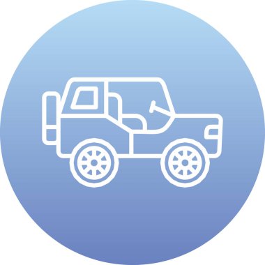 araç simgesi vektör illüstrasyonu