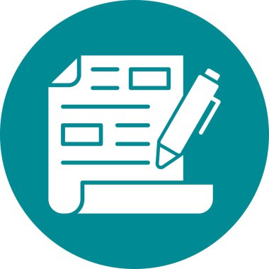 belge simgesi, vektör çizimi