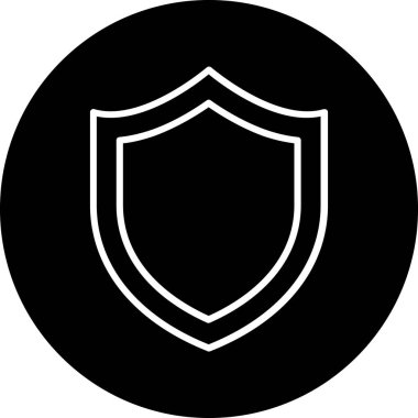 kalkan ikon vektör illüstrasyonu