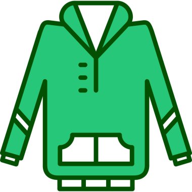 Ceket. Web simgesi basit illüstrasyon