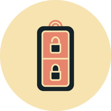 ikon vektör illüstrasyonunu kilitle