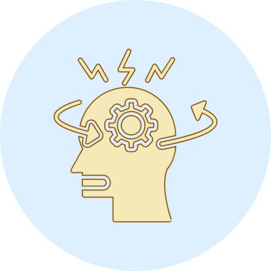 Bir beyin ve tıpanın vektör çizimi