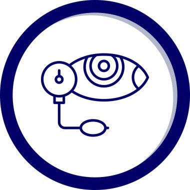 Göz. Web simgesi basit illüstrasyon