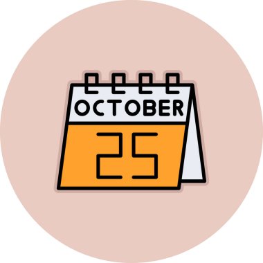 Takvim simgesi vektör illüstrasyonu