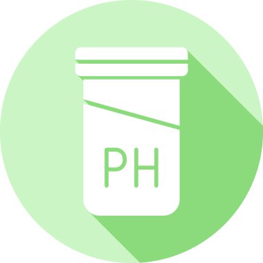 Kimyasal şişe vektör ikonu. Web ve grafik için illüstrasyon tasarımı.