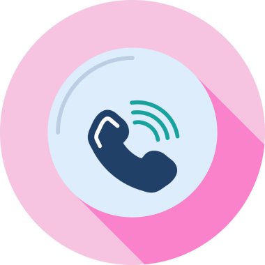 telefon arama simgesi, vektör illüstrasyonu