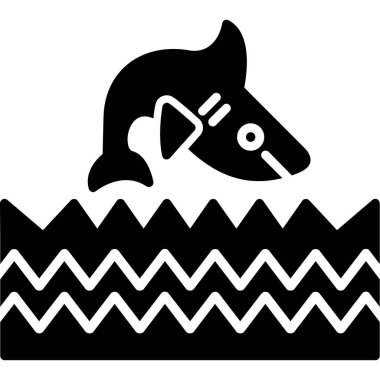 Çizgi film köpekbalığının vektör çizimi