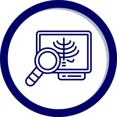 Ara. Web simgesi basit illüstrasyon