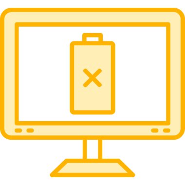 Bilgisayar. Web simgesi basit illüstrasyon