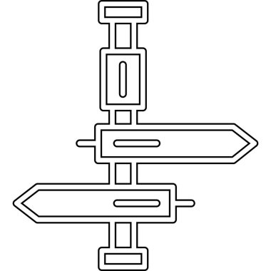 Ok. Web simgesi basit illüstrasyon