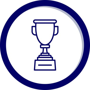 Kupa kupası. Web simgesi basit tasarım