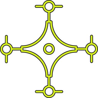 Modern simgenin vektör illüstrasyonu