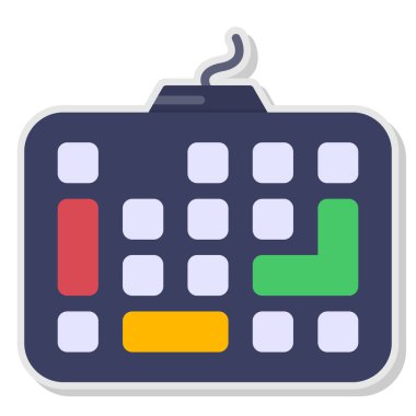 hesap makinesi vektör renk simgesi