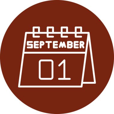 Takvim simgesinin vektör illüstrasyonu