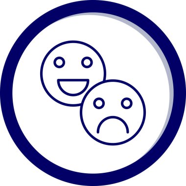 Moda tarzında izole edilmiş tebessüm simgesi