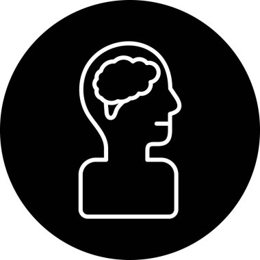 Soyut grupta izole edilmiş beyin fikri simgesi