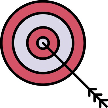 hedef simge vektör illüstrasyonu