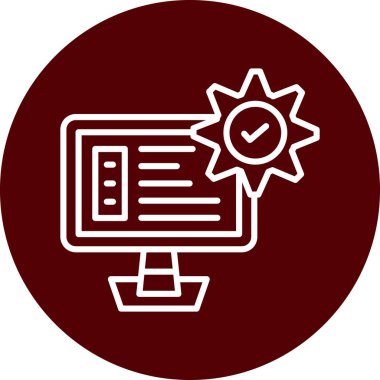 Modern bir simgenin vektör illüstrasyonu