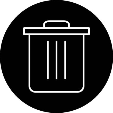 çöp simgesi vektör illüstrasyonu