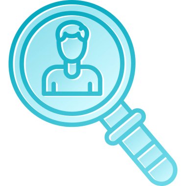 Büyütecin vektör illüstrasyonu