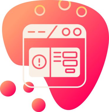 Bir dijital simgenin vektör illüstrasyonu