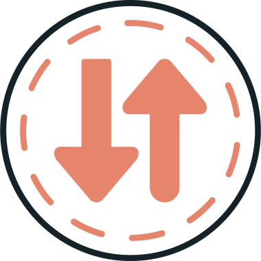 Ok. Web simgesi basit illüstrasyon