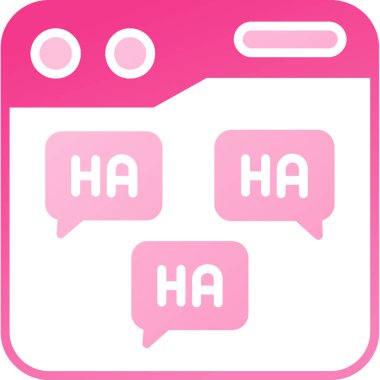 Mutlu gülüş baloncukları, vektör illüstrasyonu.