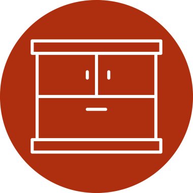 Bir kutu simgesinin vektör illüstrasyonu