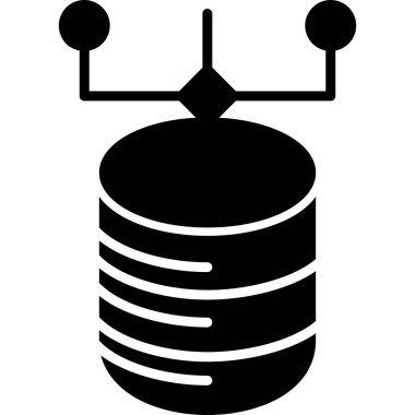 veri merkezi vektör çizgisi simgesi