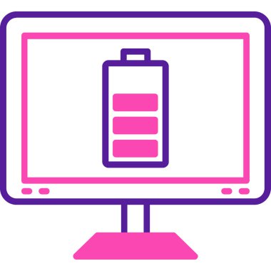 Pil. Web simgesi basit illüstrasyon