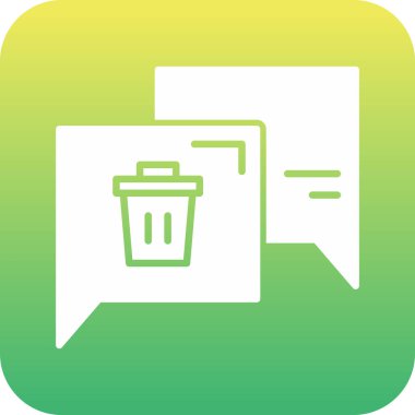 trash icon, vector illustration simple design