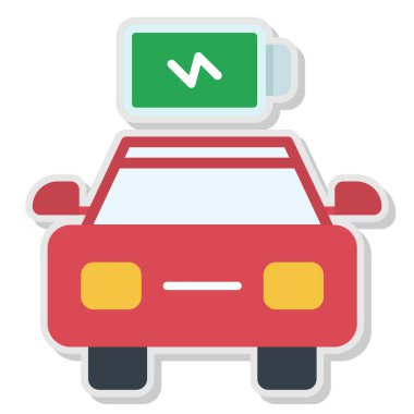 araba simgesi vektör illüstrasyonu