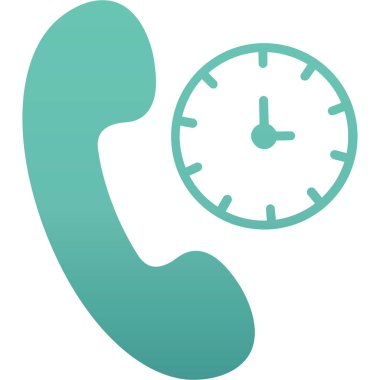 Modern çağrı simgesinin vektör illüstrasyonu